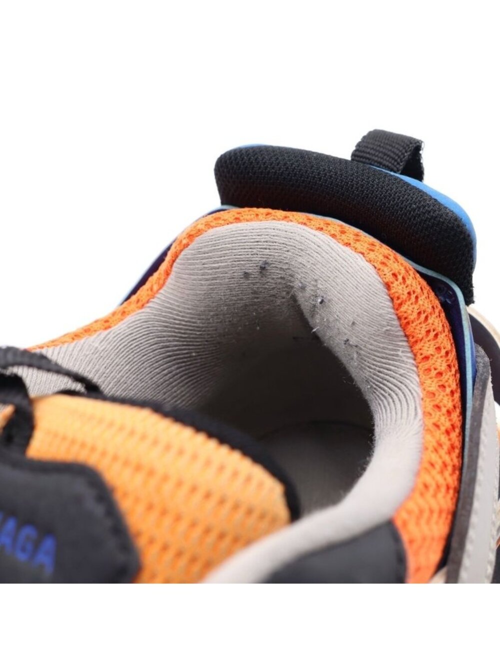 Balenciaga Track Trainers Low Cut Sneakers White Orange Blue - Picture 6 of 6